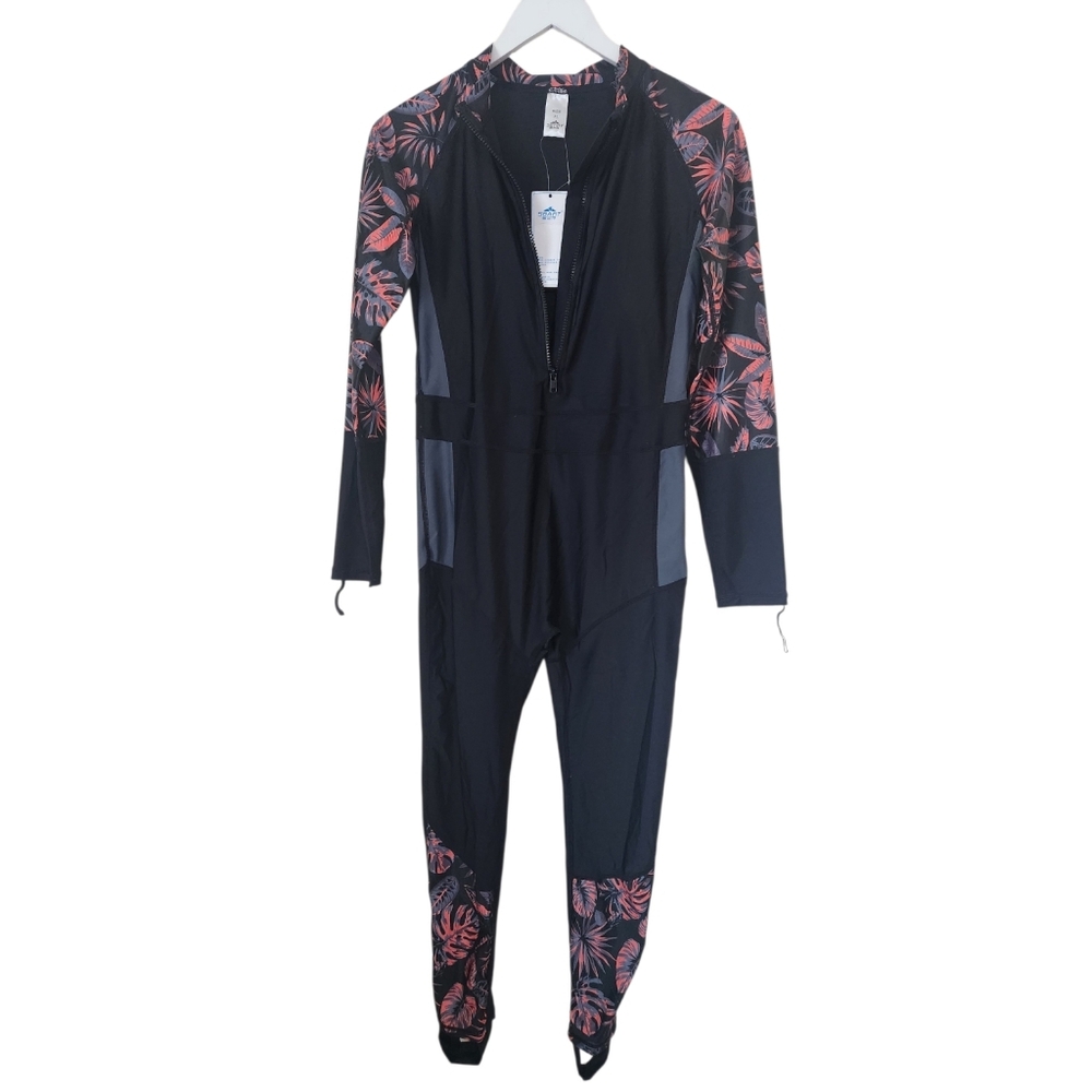 SBART Design Long-Sleeve Swimsuit One Piece Surfing Suit- LG/XL NWT